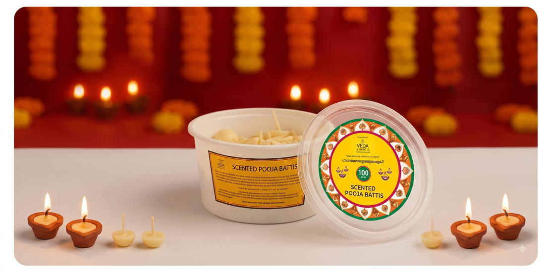 Multiple packs of ghee batti prepared and organized ahead of a major Indian festival celebration