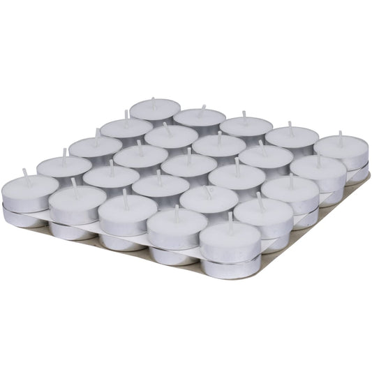 Welburn Veda&Co® Wax Unscented Tealight Candles Pack of 50 for Diwali Decoration | Burning Time 3 Hours | Paraffin Free & Smokeless | Candles for Home Decor, Offices & Special Occasions