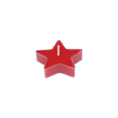 Welburn Veda&Co® Polycup Star Candles - Pack of 12 | Decoration Items | Scented Candles Set for Dinner, Home Decor, Ofiices | Burns Upto 3 Hr | Smokeless Candles