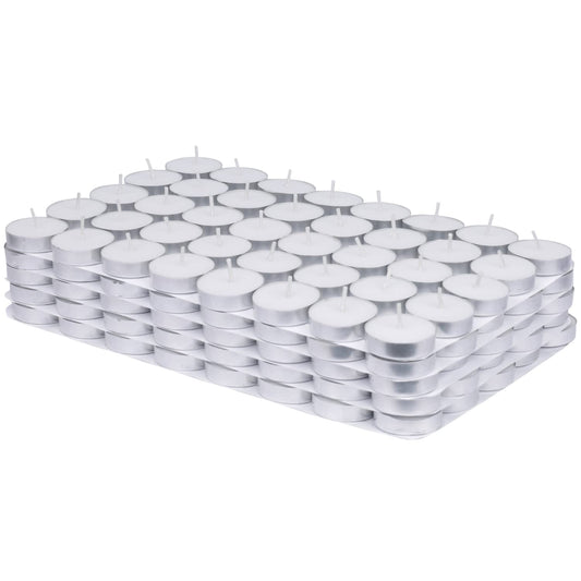 Welburn Veda&Co® Wax Unscented Colored Tealight Candles Pack of 200 for Diwali Decoration | Burn Upto 2 Hour | Paraffin Free & Smokeless | Candles for Home Decor, Office & Special Occasions