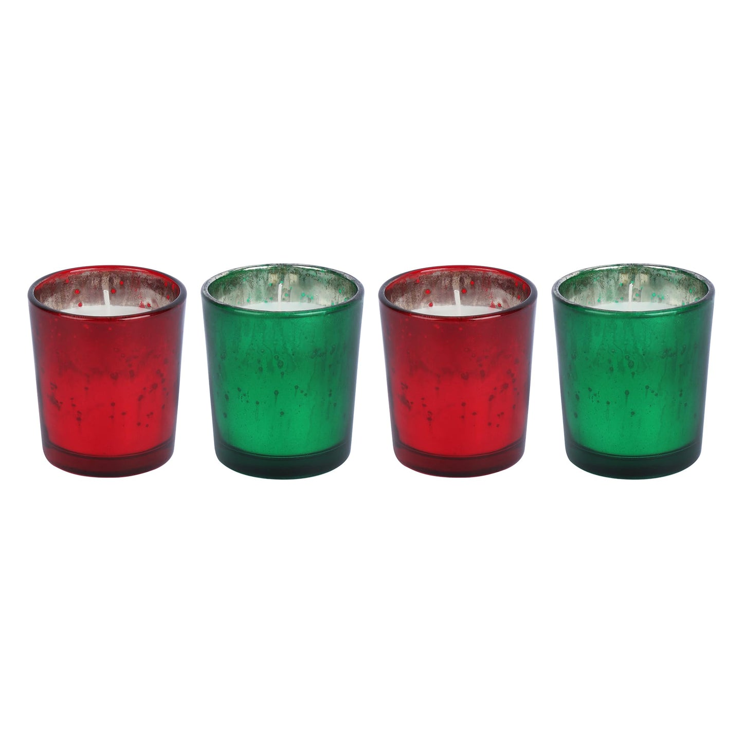 Welburn Veda&Co® Poured Votive Scented Candles – Pack of 4 | 15-Hour Burn | 100% Refined Paraffin Wax | Smokeless | Perfect for Home, Office & Gift Décor