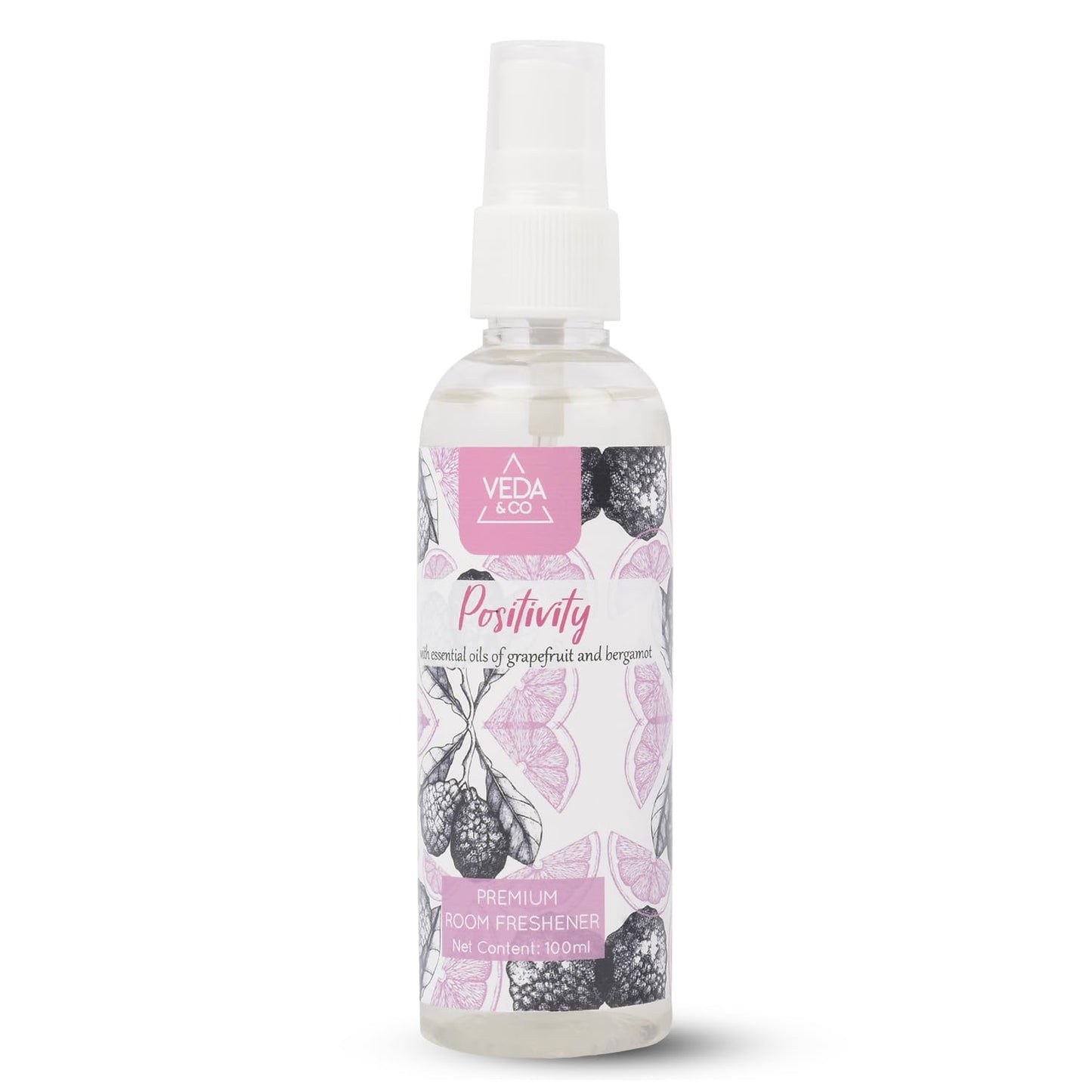 Welburn Veda&Co® Aromatherapy Room Freshener - Combo Pack of 2 (100ml each) | Induces Energy & Positivity | Long Lasting Air Freshener for Home, Office & Other Occasions