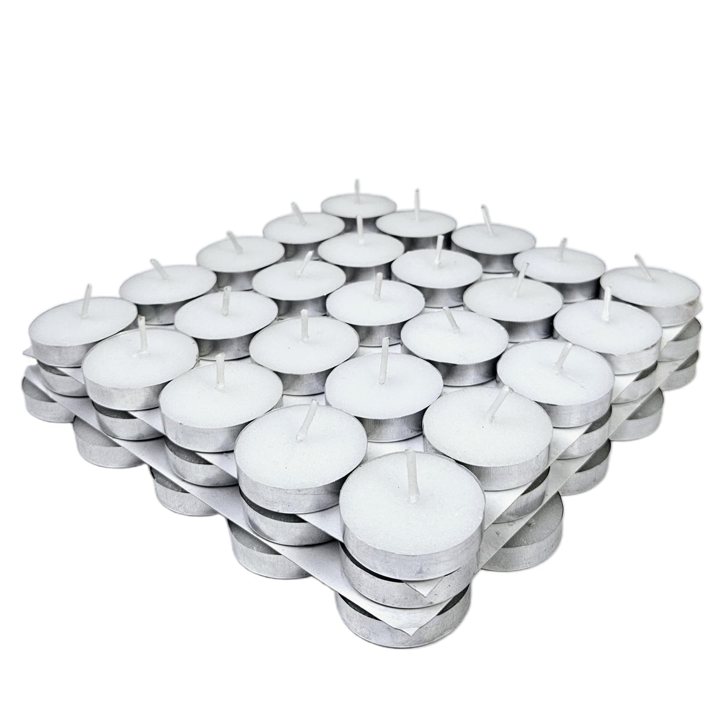 Welburn Veda&Co® Wax Unscented Tealight Candles Pack of 75 for Diwali Decoration | Burns Up to 2 Hours | Paraffin Free & Smokeless | Candles for Home Decor, Offices & Special Occasions