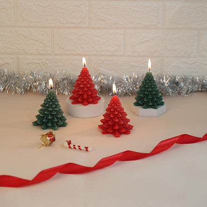 Welburn Veda&Co® Wax Tree Candles – Pack of 4 | 6–8 Hour Burn | Unscented Candles for Home, Office, Gifts & Special Occasions | Decorative Tree Candle Set