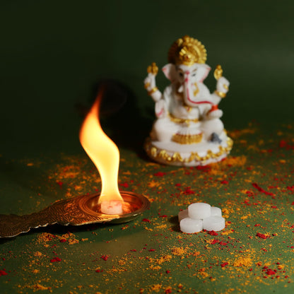 Welburn Veda&Co® Pure Camphor Tablets – 100 Pieces (Pack of 2) | Natural Kapoor for Puja & Hawan | Long-Lasting Camphor Tablets with Refreshing Aroma for Meditation, Spiritual Use & Home Fragrance