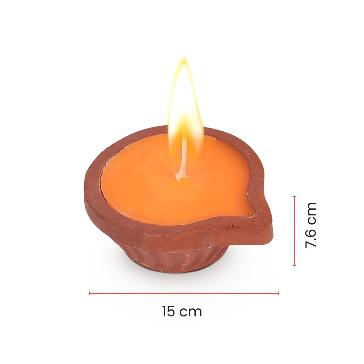 Diwali Diya for Pooja, Multicolored (18 Pieces)
