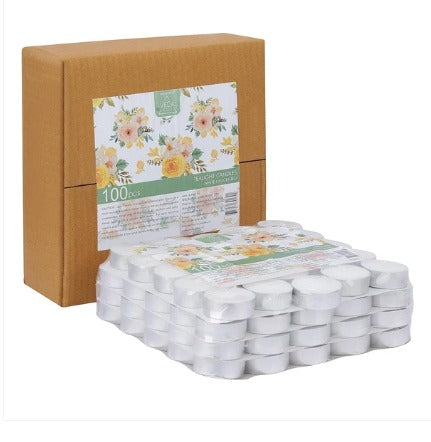 Combo - Pure Cow Ghee Diya (60 pcs) Tealight Candles (100 pcs) & Temple Fragrance Puja Spray