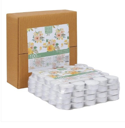Combo - Pure Cow Ghee Diya (60 pcs) Tealight Candles (100 pcs) & Temple Fragrance Puja Spray
