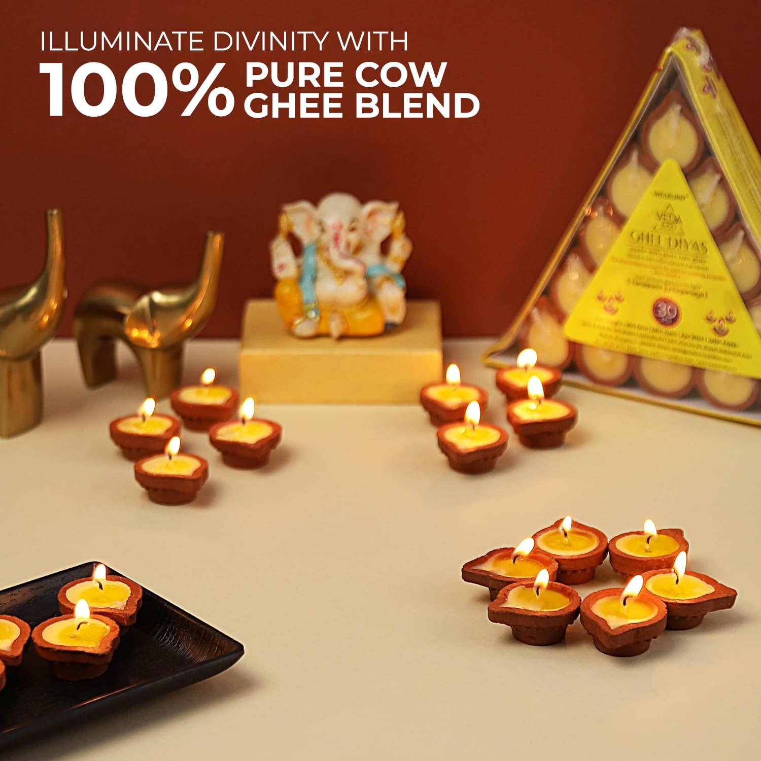 cow ghee diya for diwali pooja and rituals