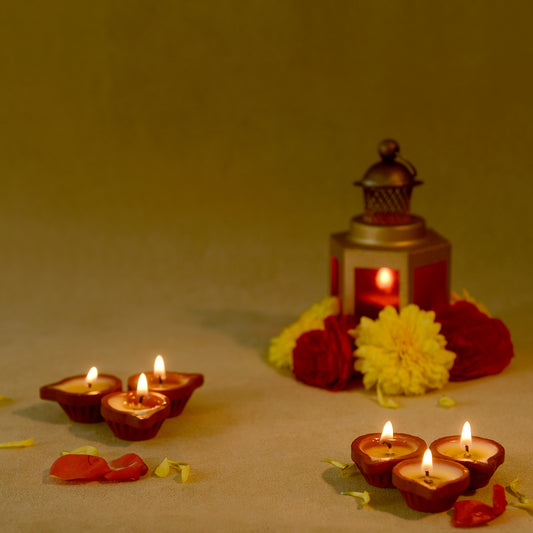 ghee diya for puja pack of sixty clay diyas