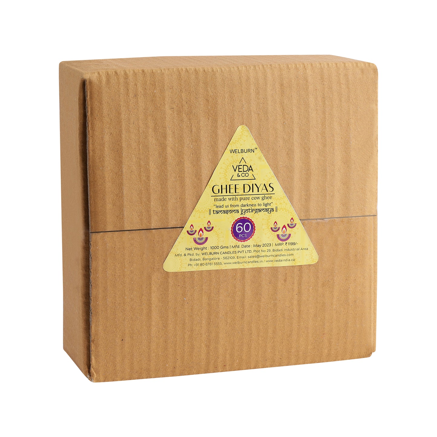 traditional clay ghee diya for temple and home puja