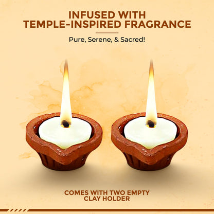 Jasmine ghee batti for home temple rituals