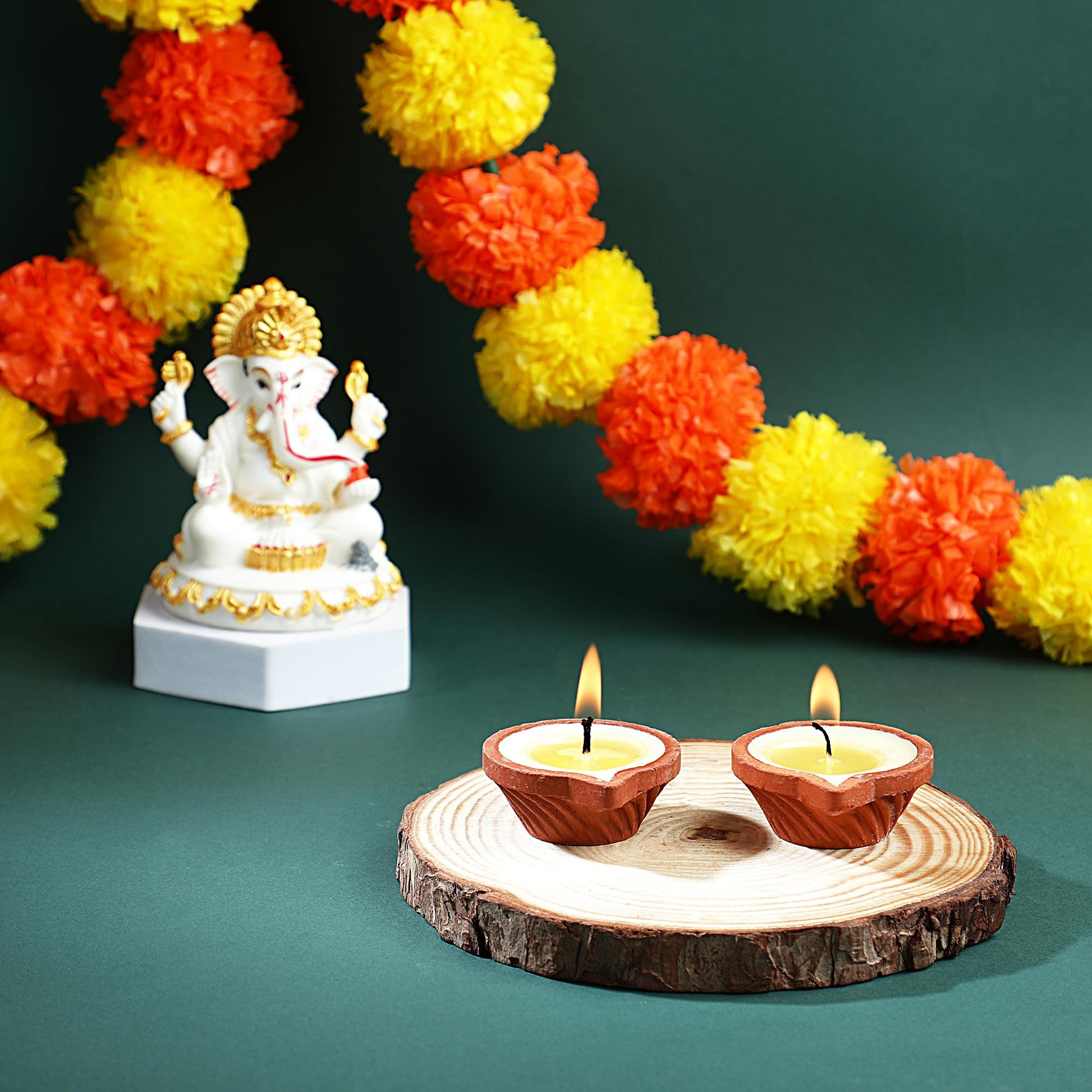 long burn smoke free cow ghee diya for pooja