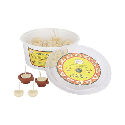 Natural cow ghee batti for pooja use