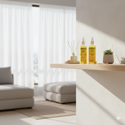 Golden Flower Fragrance Room Freshener & Temple Fragrance Room Freshener -(100ml each)