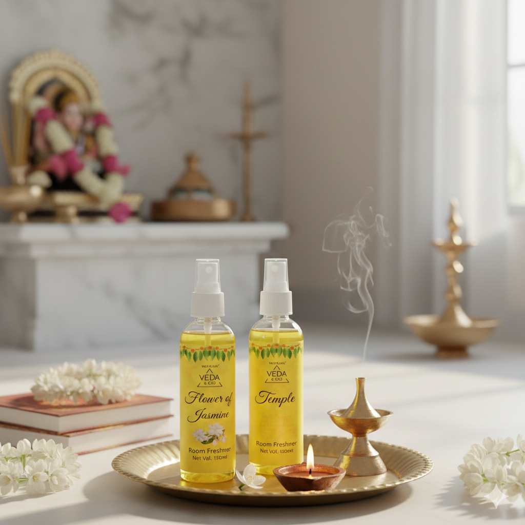 Temple Fragrance Room Freshener &  Jasmine Fragrance Room Freshener -(100ml each)