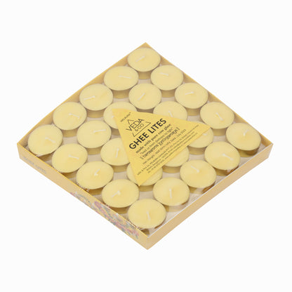 Ready to use ghee tealight candles