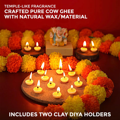 Ready to use nagchampa ghee batti for pooja rituals