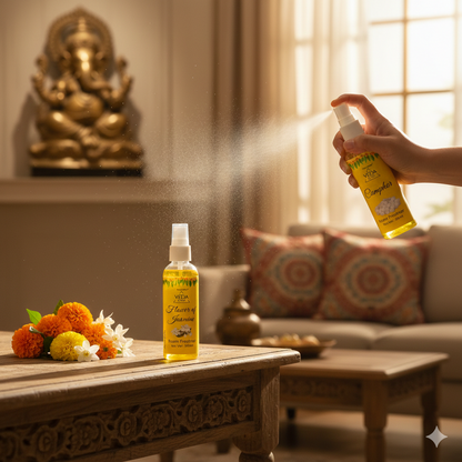 Jasmine Fragrance Room Freshener & Camphor Fragrance Room Freshener - (100ml each)