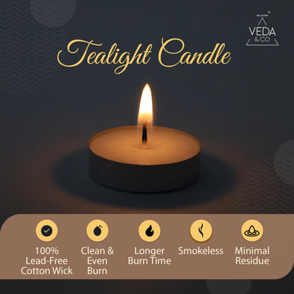 smokeless tealight candles with clean burn
