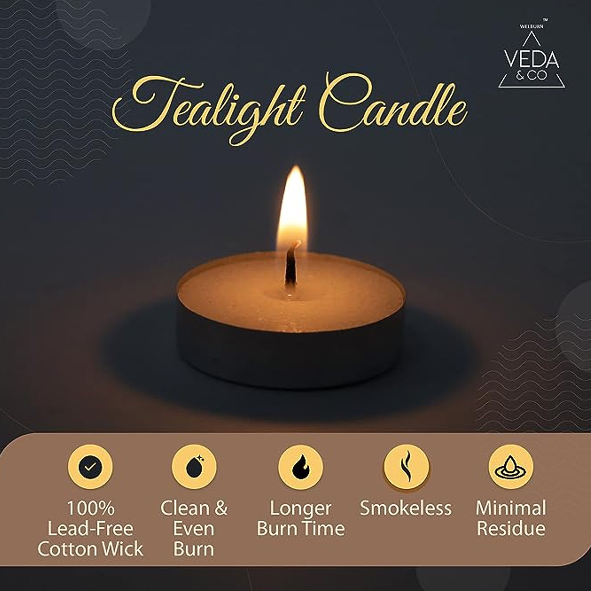 tealight candles for home decor ambient lighting