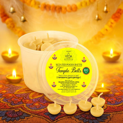 Temple bells fragrance ghee batti for puja