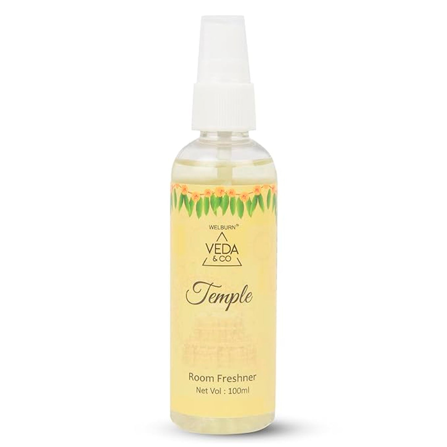 Temple fragrance puja spray bottle close-up 100ml lifestyle