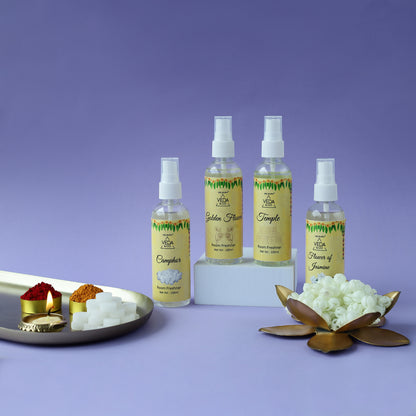 Veda & Co puja spray brand showcase all fragrance variants